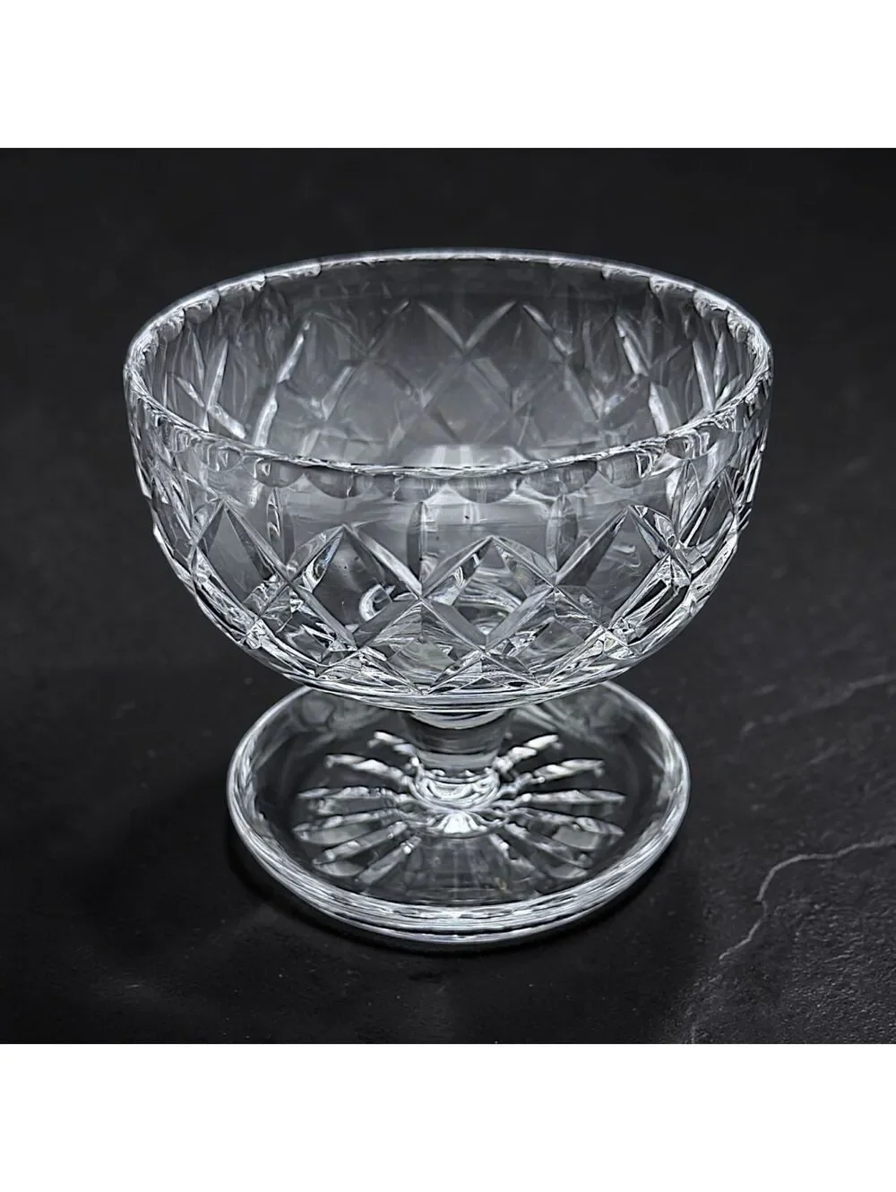 Set of 4 Vintage Royal Brierley Elizabeth Crystal Sherbet Dessert Cups